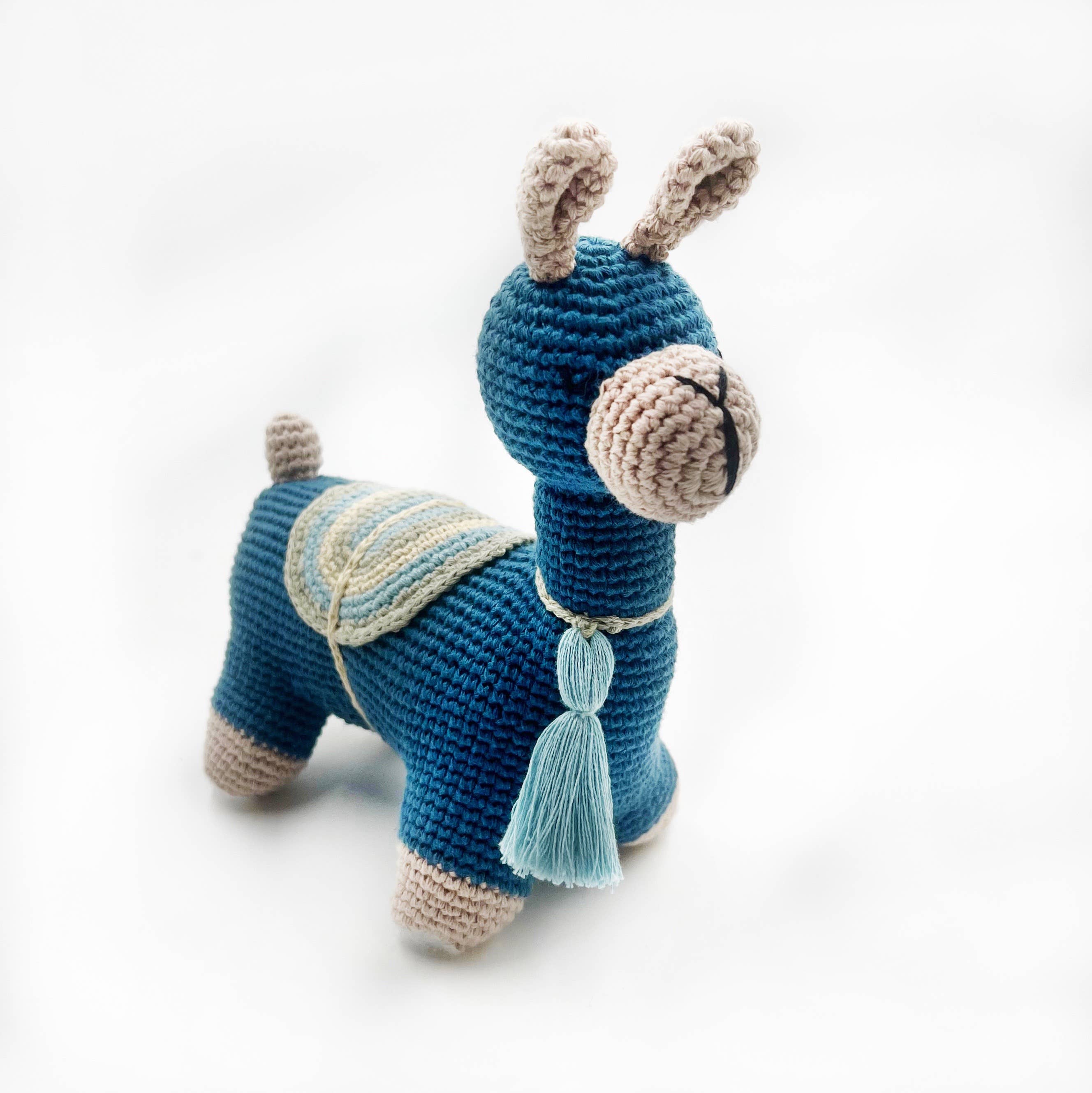 Organic cotton llama shaped children's toy