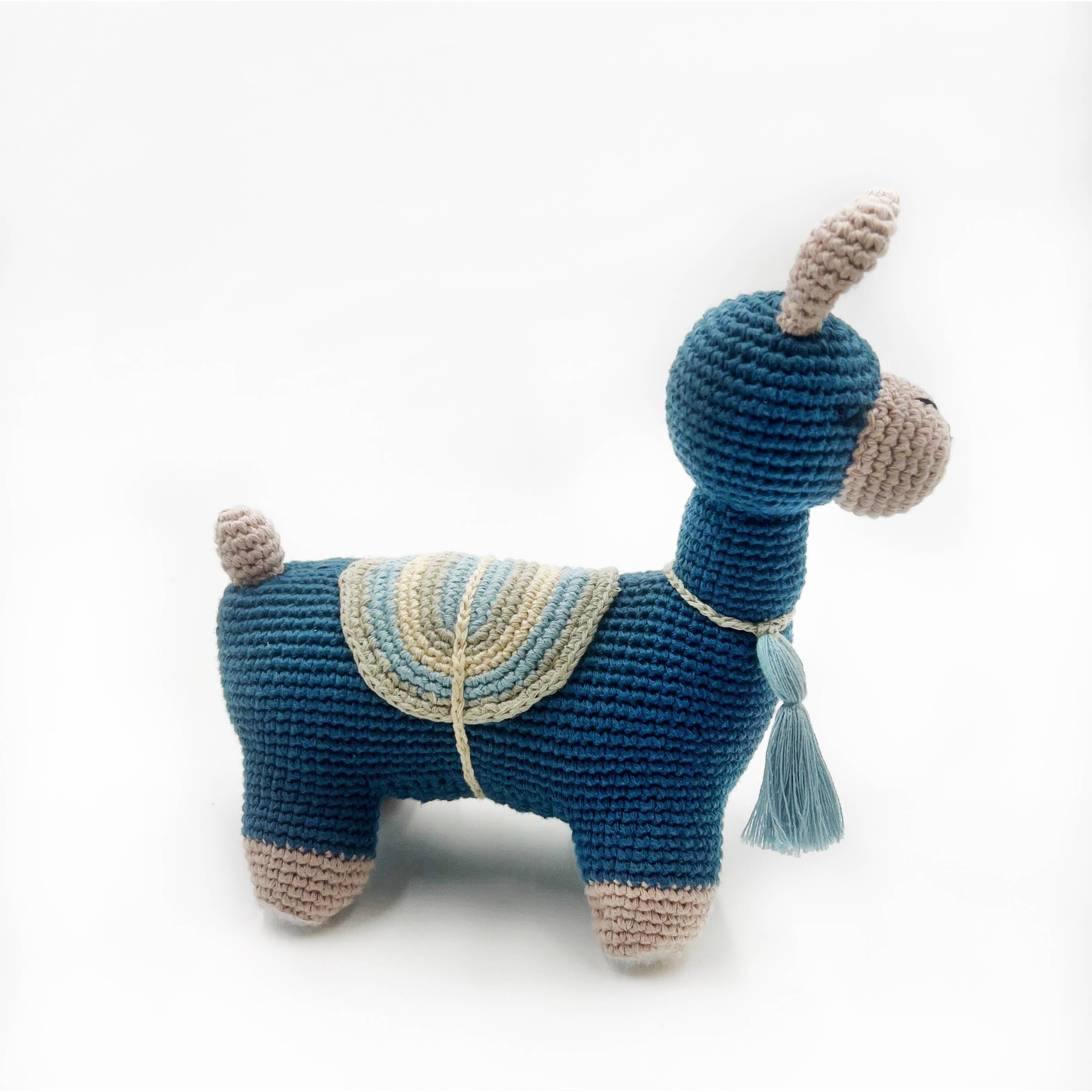 Organic cotton llama shaped children's toy