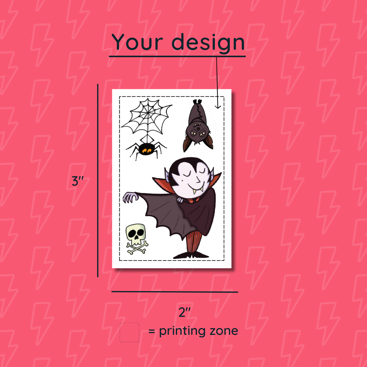 Custom Tattoos 2 X 3"
