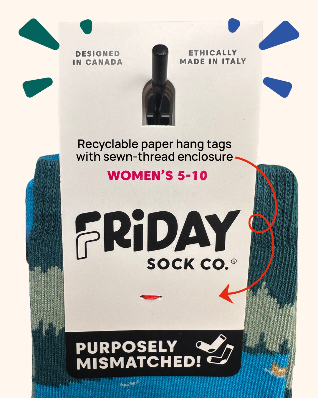 Friday Sock Co. - Chaussettes Femme Fraise, Cadeau Jardin de Printemps