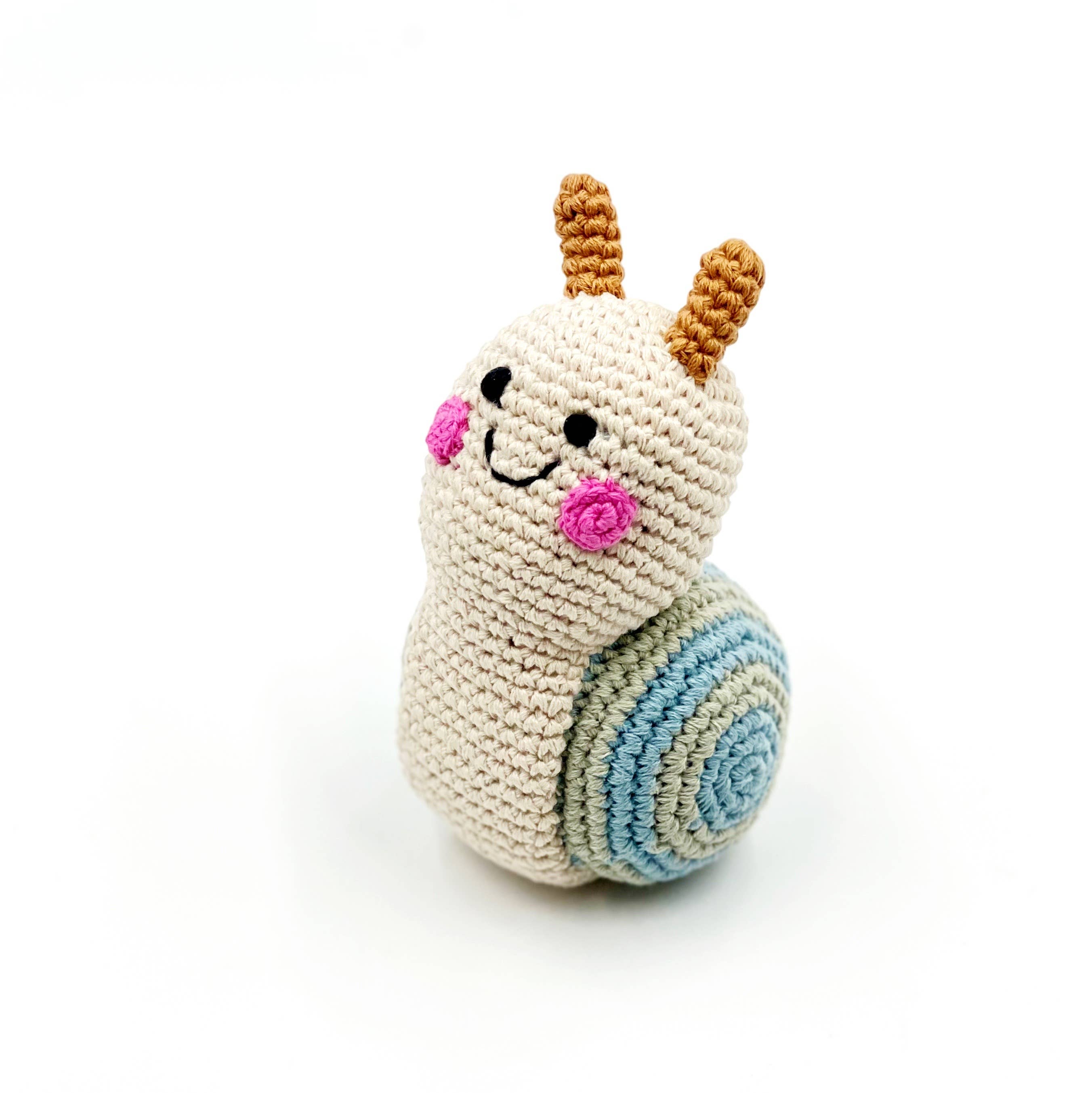 Garden Bug - Snail shaped rattle.