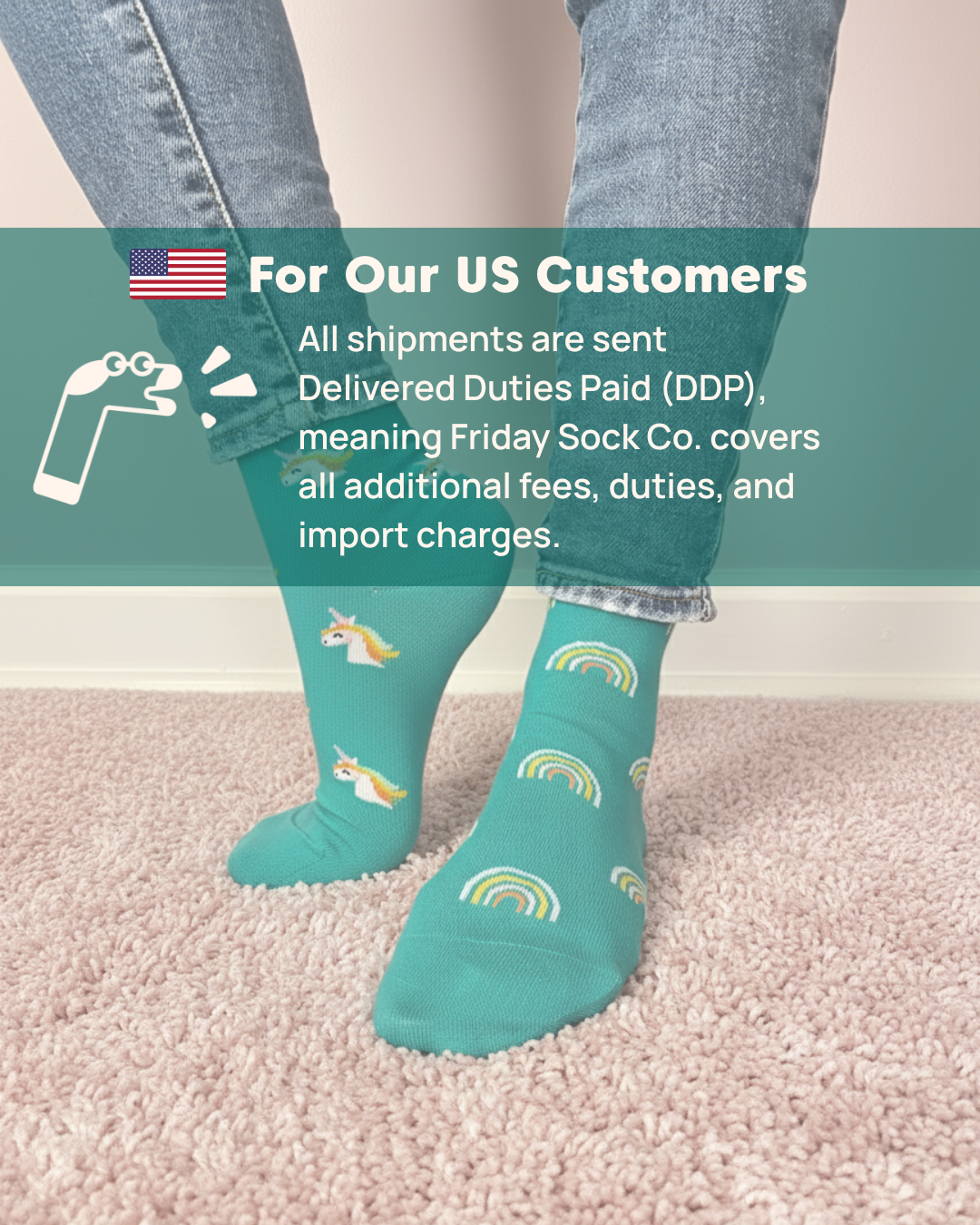 Friday Sock Co. - Chaussettes dépareillées modernes pour femmes Jasmine - Cadeau floral