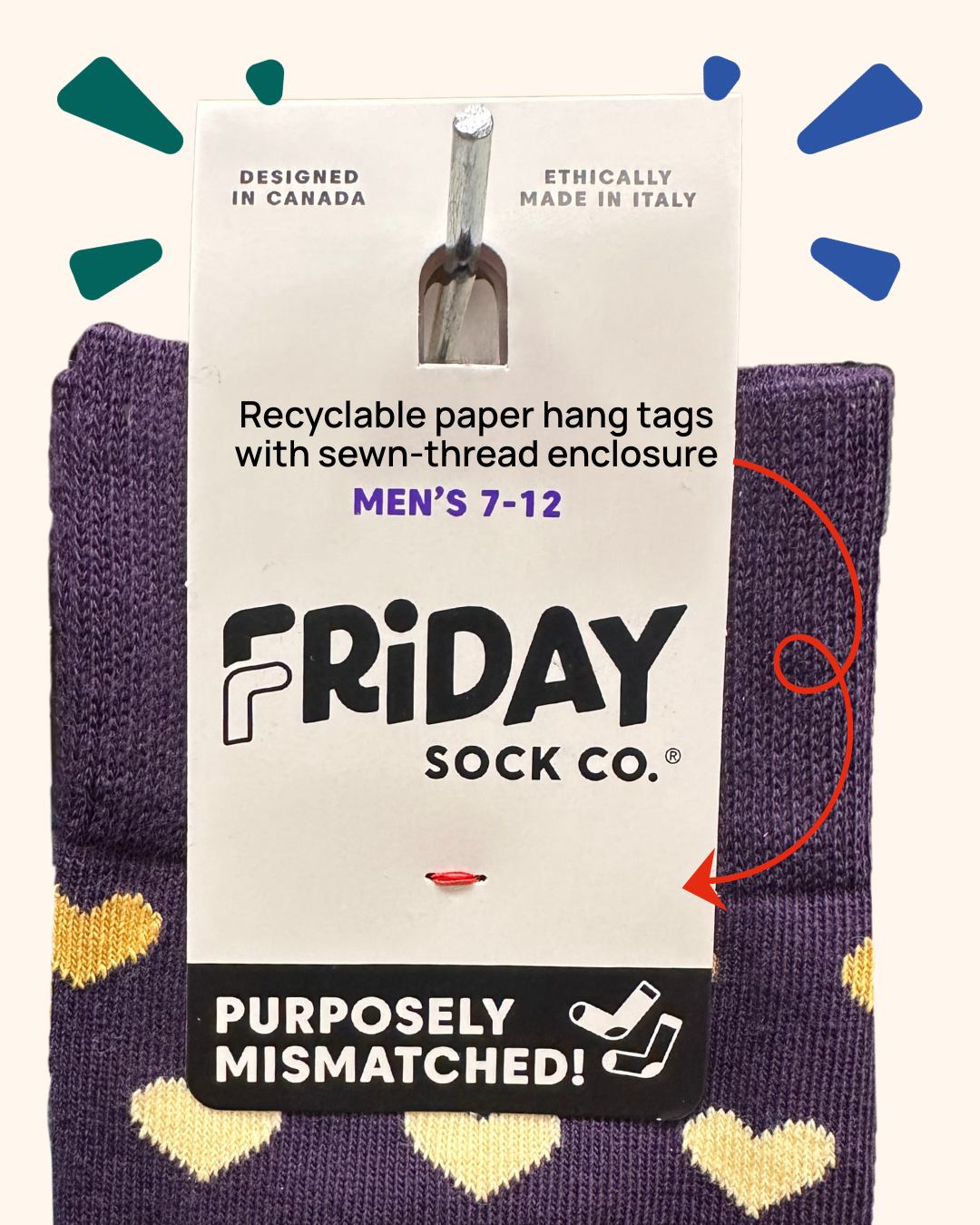 Friday Sock Co. - Chaussettes Tortue & Lapin pour Hommes, Cadeau de Printemps de Pâques