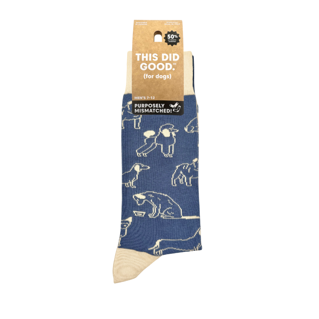 Friday Sock Co. - Chaussettes dépareillées pour hommes "Dogs This Did Good", les chaussettes redonnent