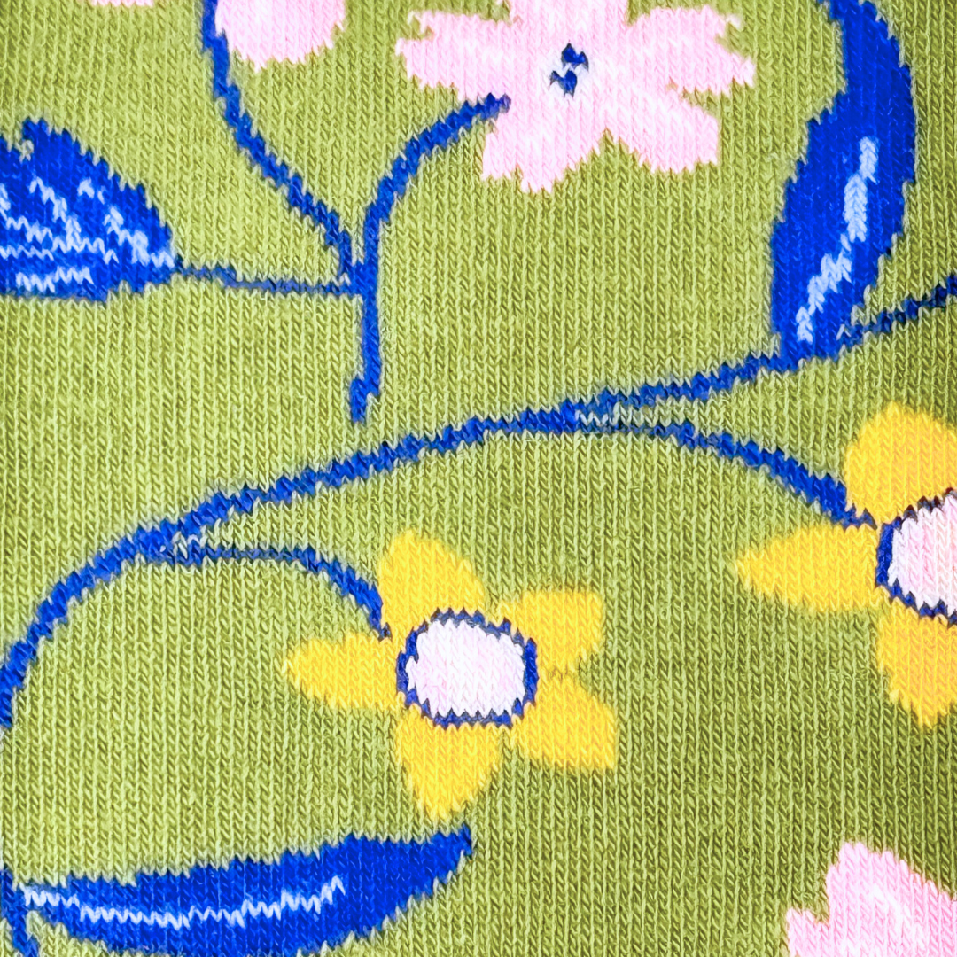 Friday Sock Co. - Chaussettes dépareillées pour femmes avec motif de vigne florale - Cadeau floral