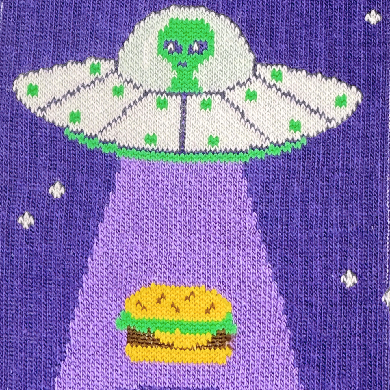 Friday Sock Co. - Chaussettes de sport pour hommes Alien & Fast Food