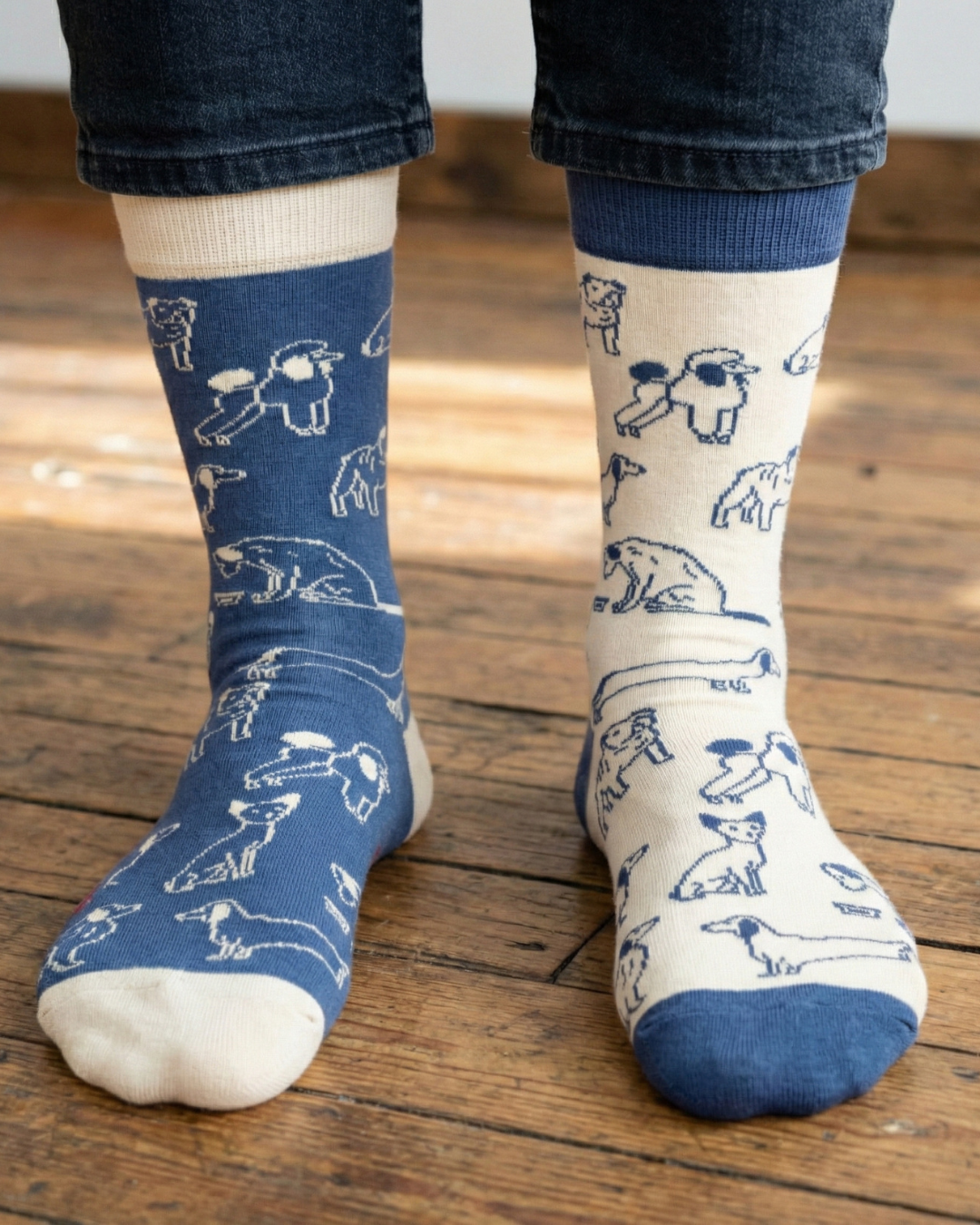 Friday Sock Co. - Chaussettes dépareillées pour hommes "Dogs This Did Good", les chaussettes redonnent