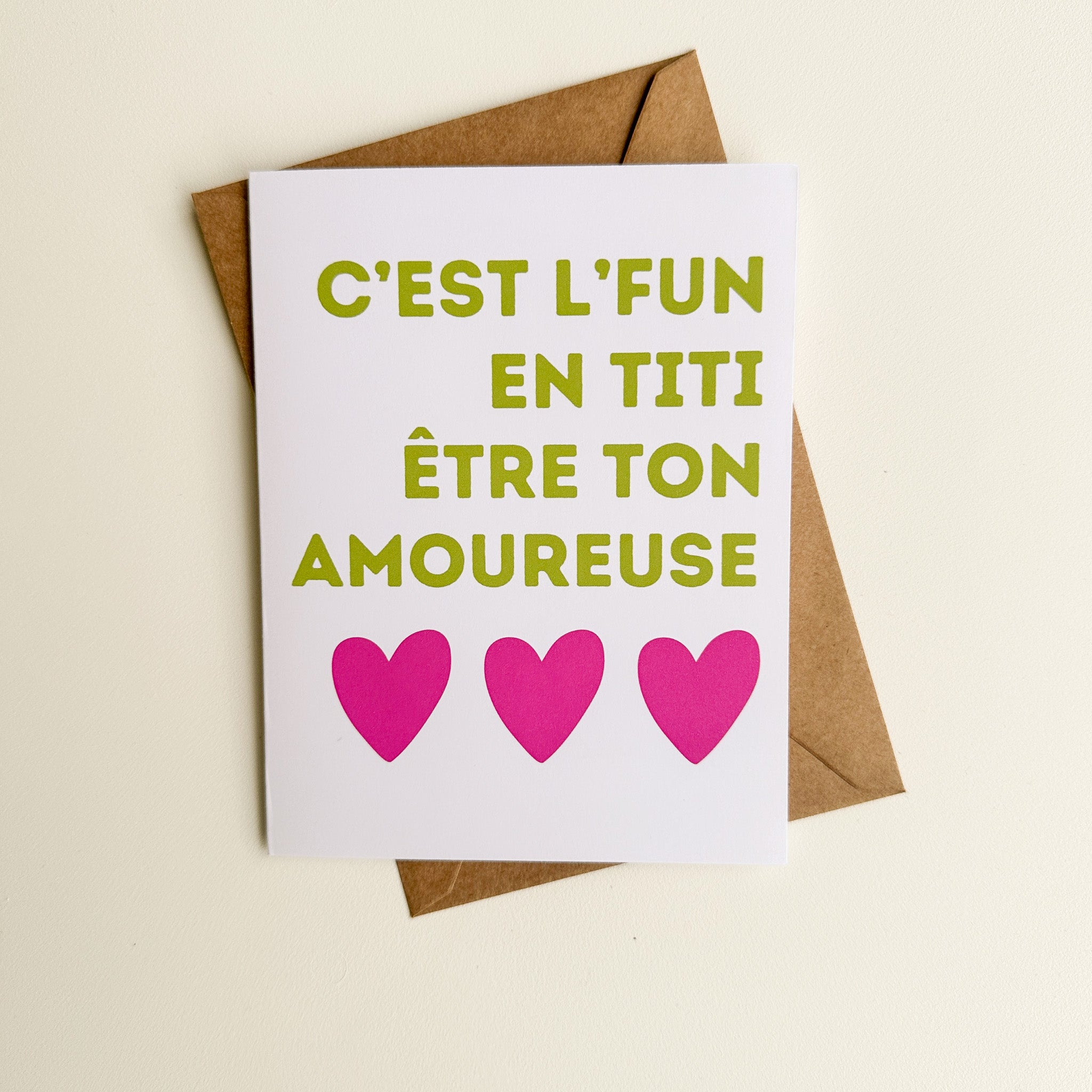 carte de voeux pour la St-Valentin en français