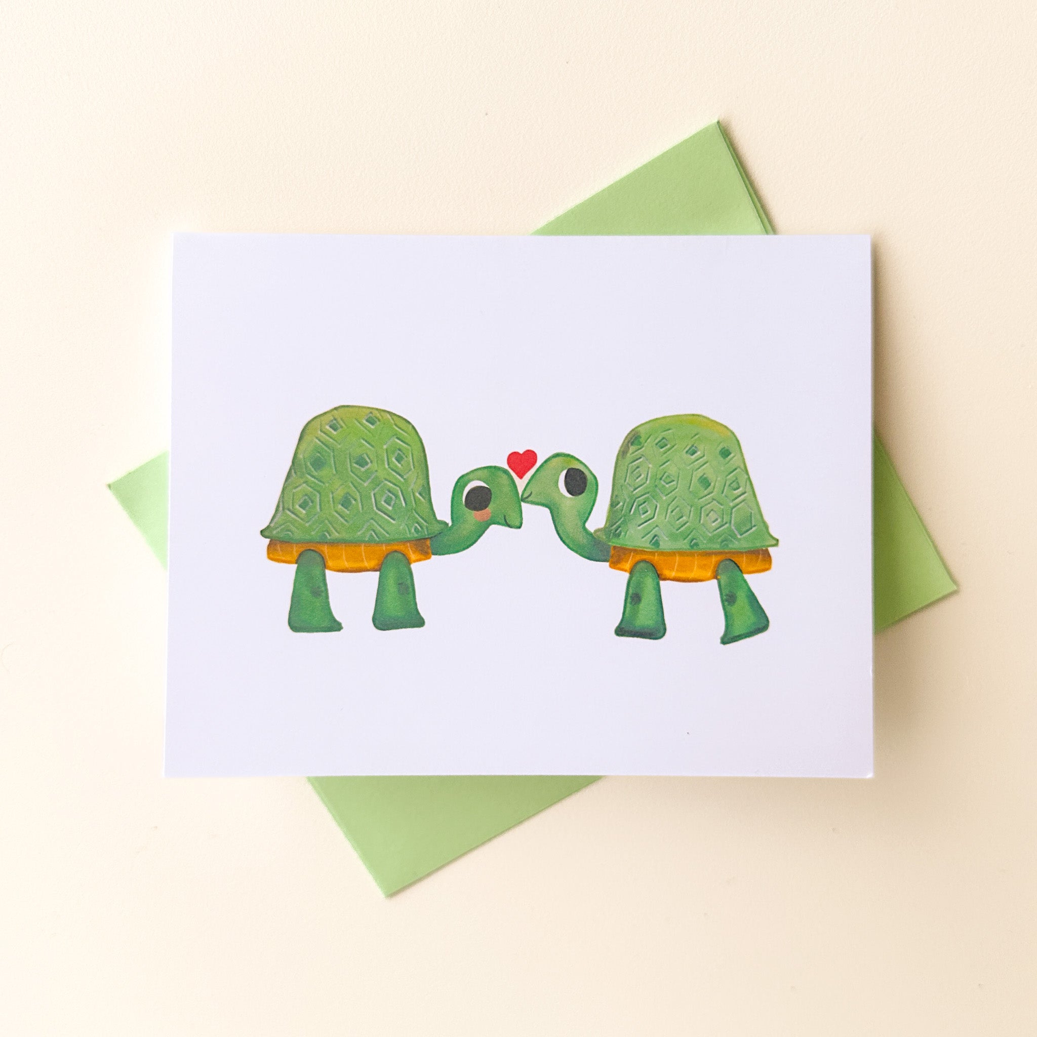 Carte de voeux - amis tortues
