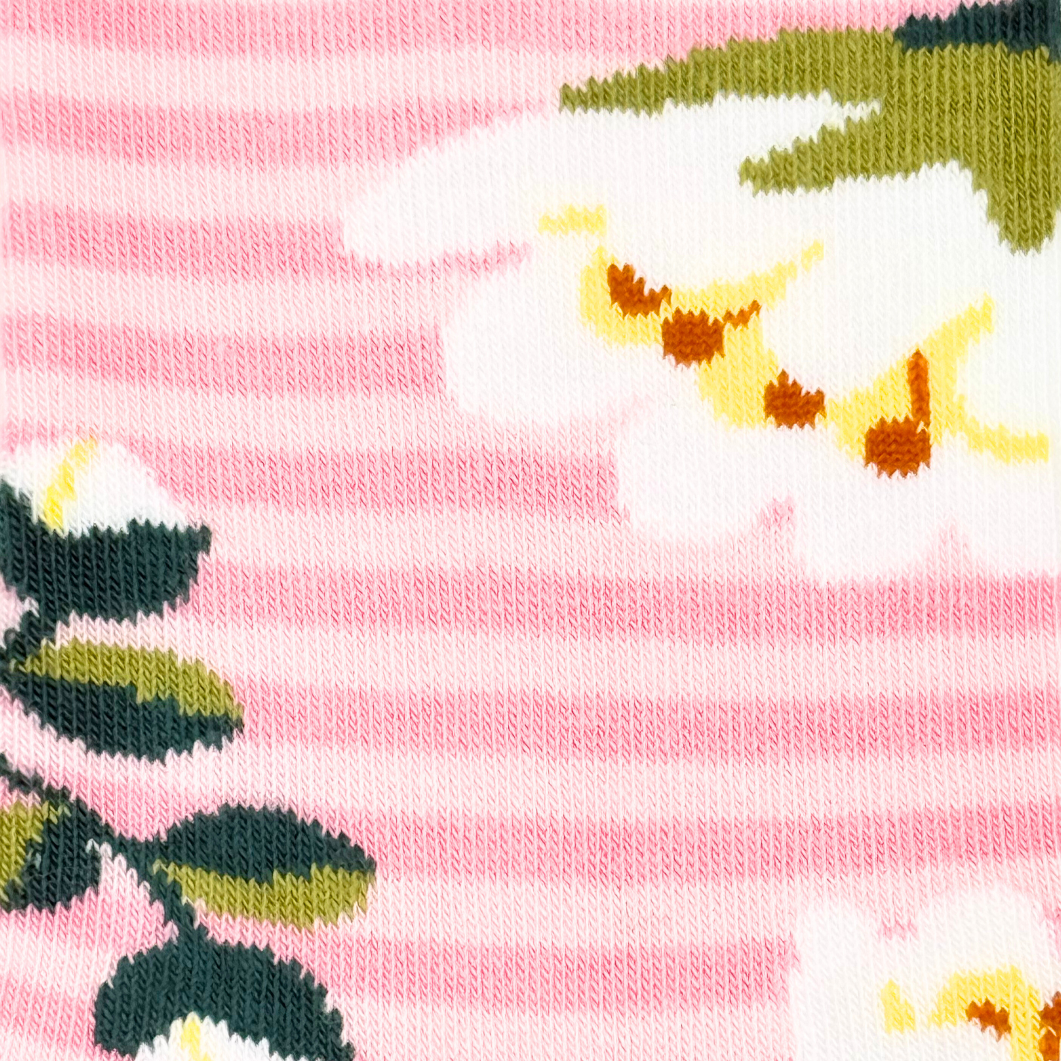 Friday Sock Co. - Chaussettes dépareillées à rayures roses pour femmes - Floral, Cadeau